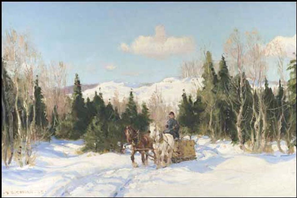 Frederick Simpson Coburn (1871-1960) - Horse and Sleigh