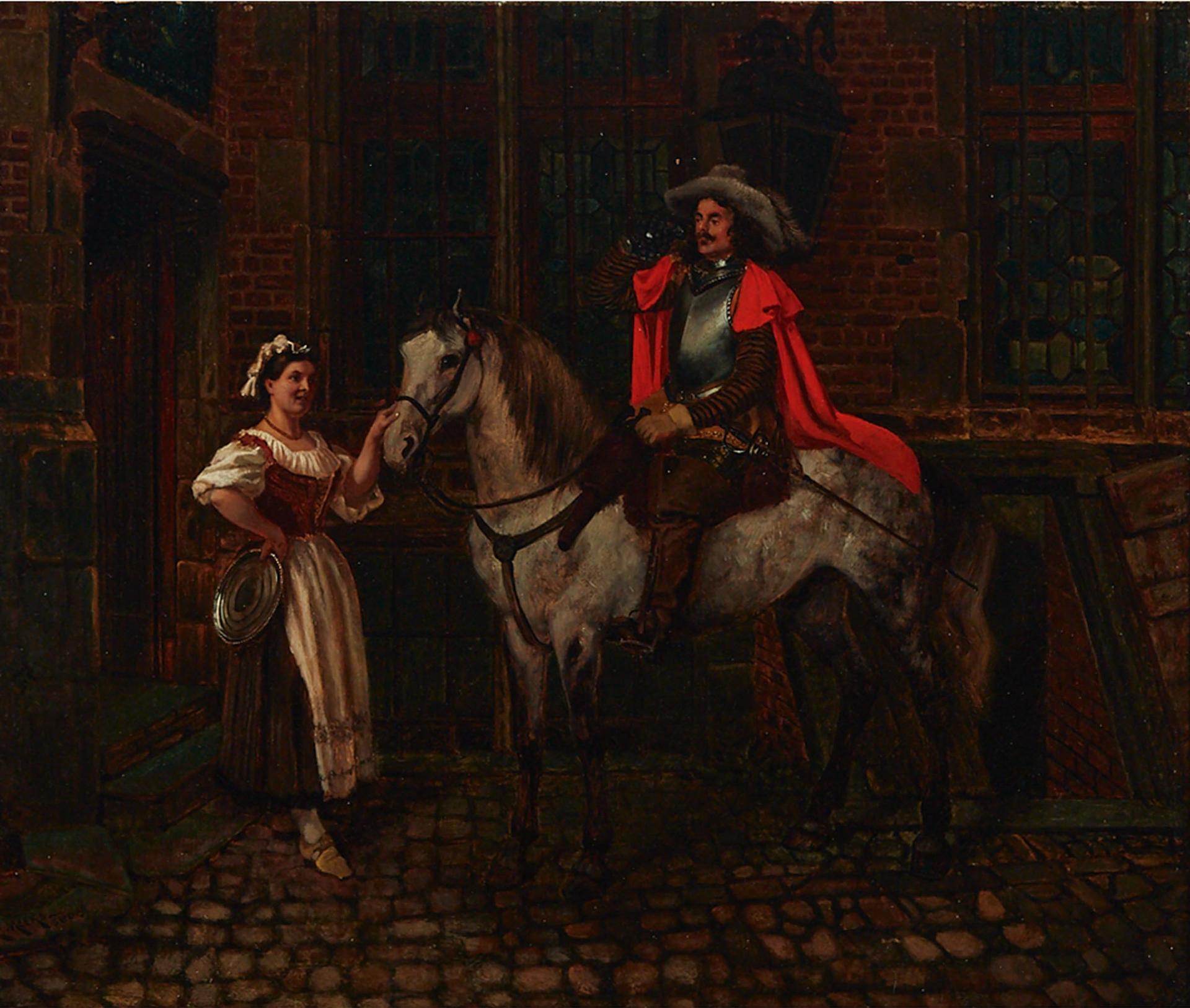 Eugene Meeks (1843-1916) - Thirsty Cavalier (Couple At Firenze)