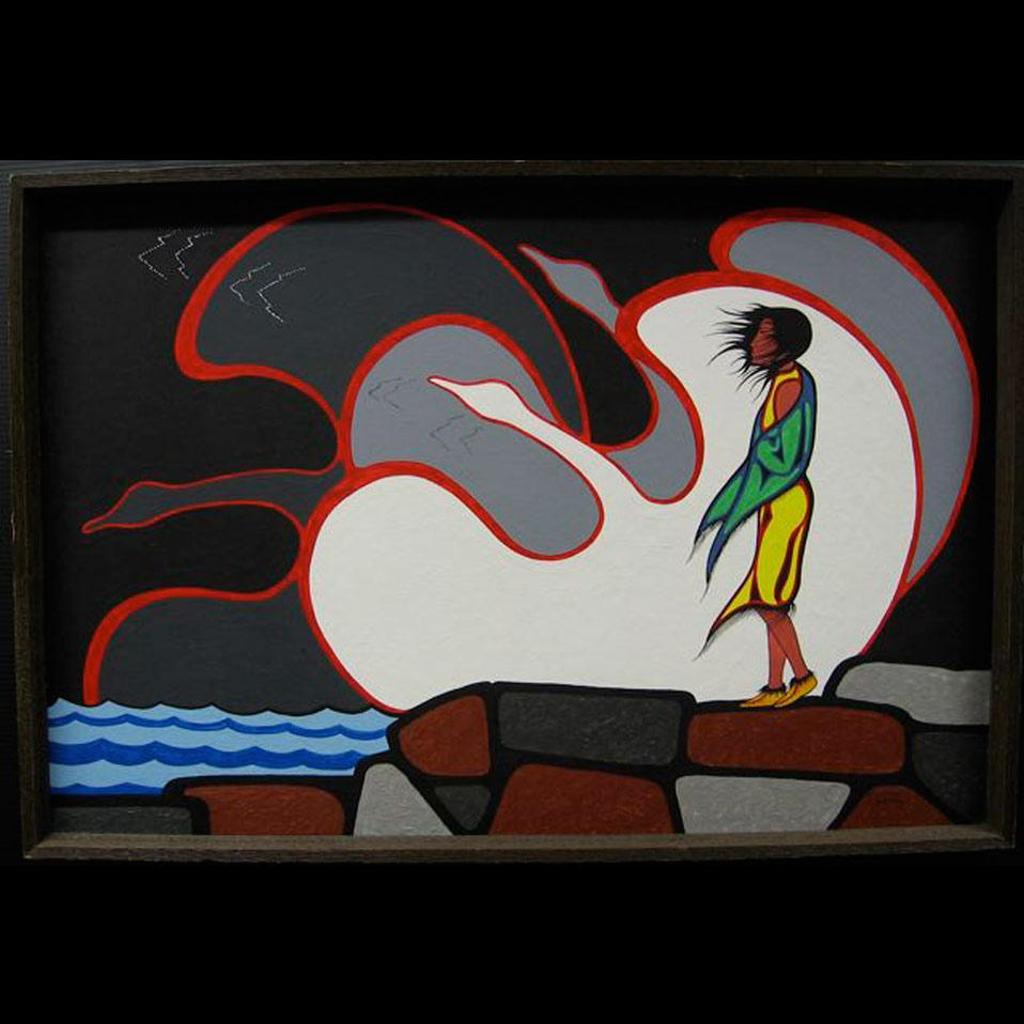 Wayne Yerxa (1945) - Girl With Geese