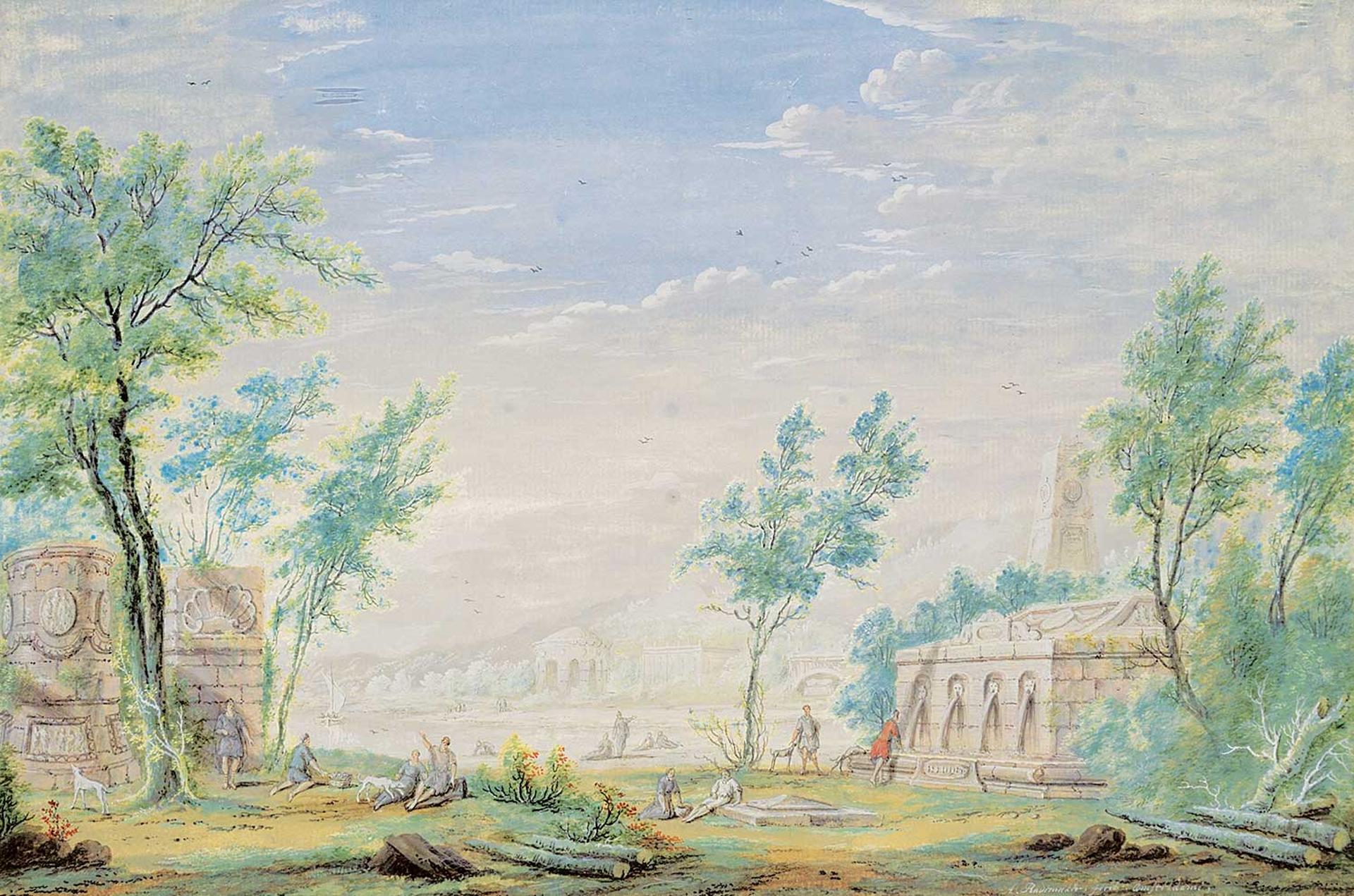 Abraham Rademaker - Untitled - Ancient Ruins