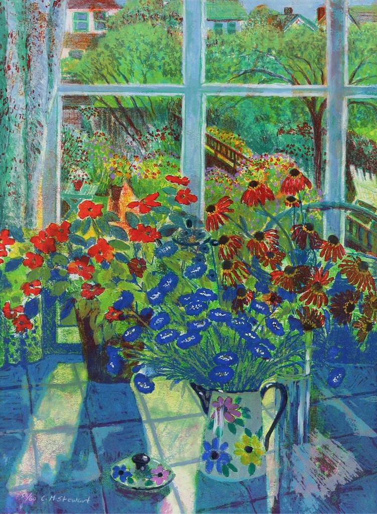 Carol M. Stewart (1959) - Flowers By The Garden Window