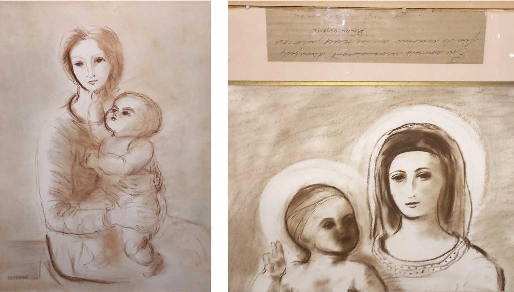 Stanley Morel Cosgrove (1911-2002) - Mother and child (two views)