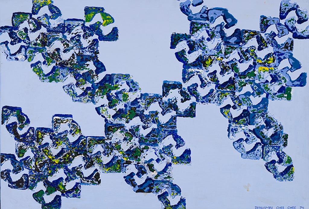 Benjamin Chee Chee (1944-1977) - Abstracted Geese in Flight