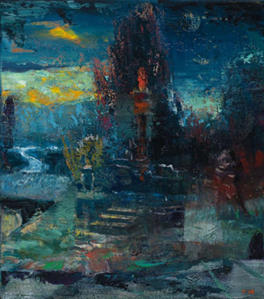 Tom Hopkins (1944-2011) - Lovers with Torch