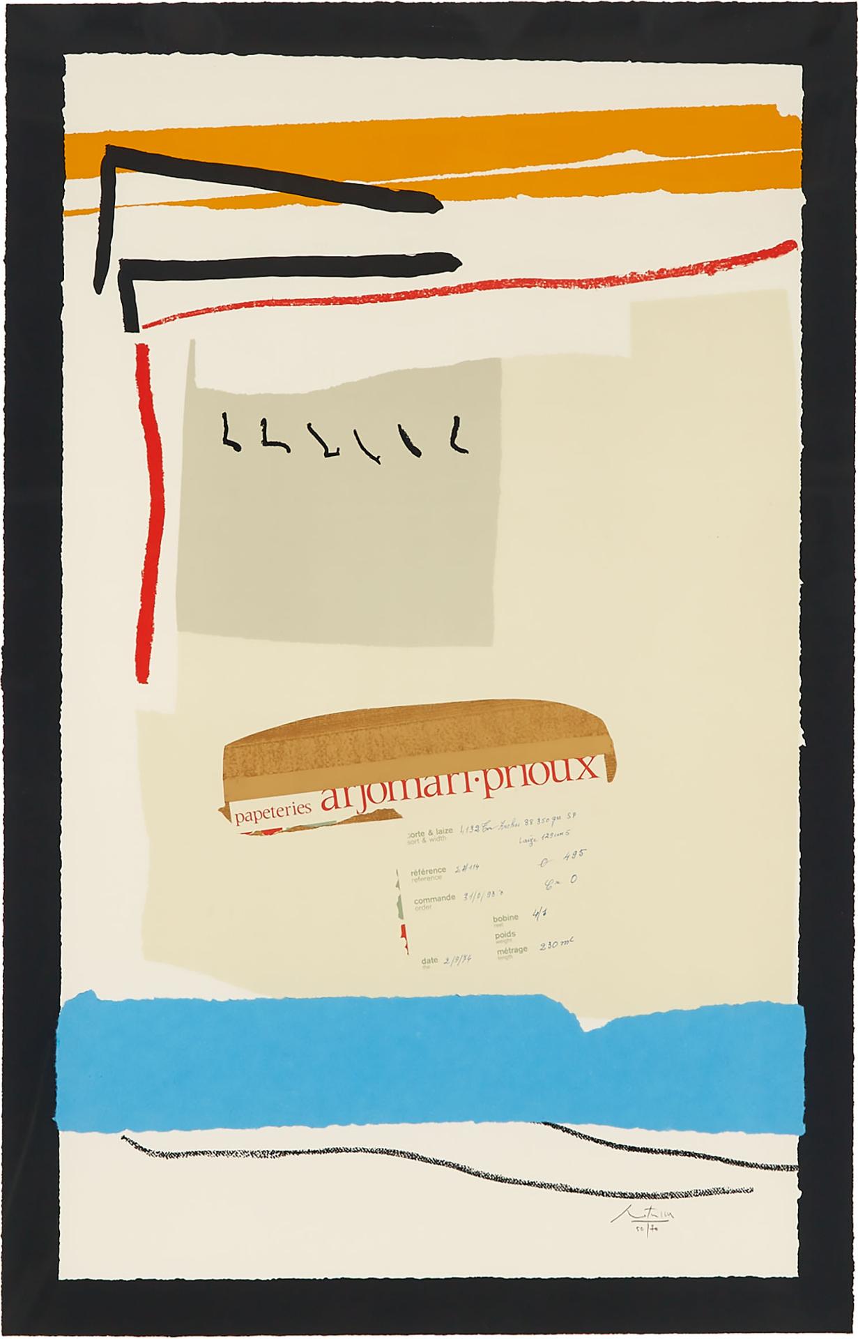 Robert Motherwell (1915-1991) - America - La France Variations Iii, 1984 [belknap, 299; W.A.C., 330]