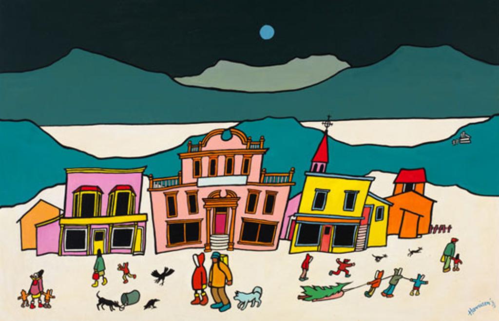 Ted Harrison (1926-2015) - No Room at the Inn