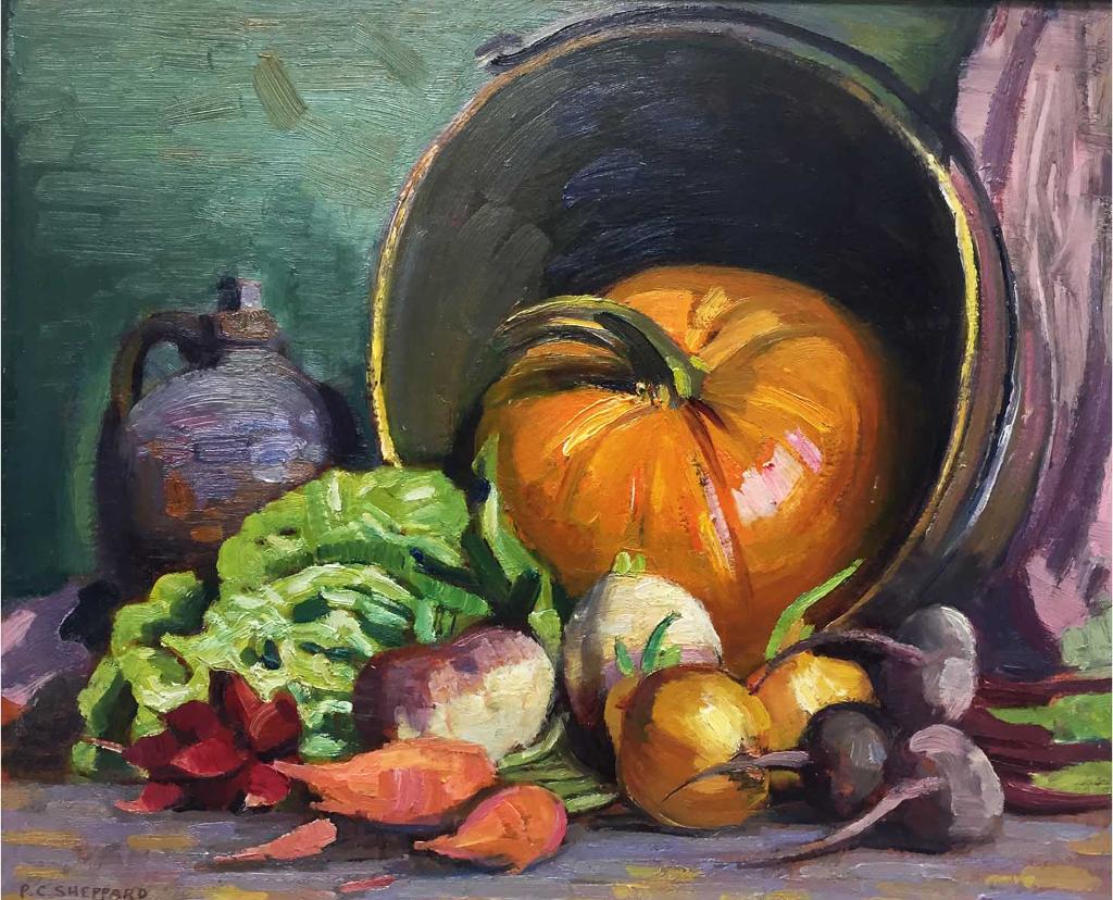 Peter Clapham (P.C.) Sheppard (1882-1965) - Still Life - Autumn's Bounty