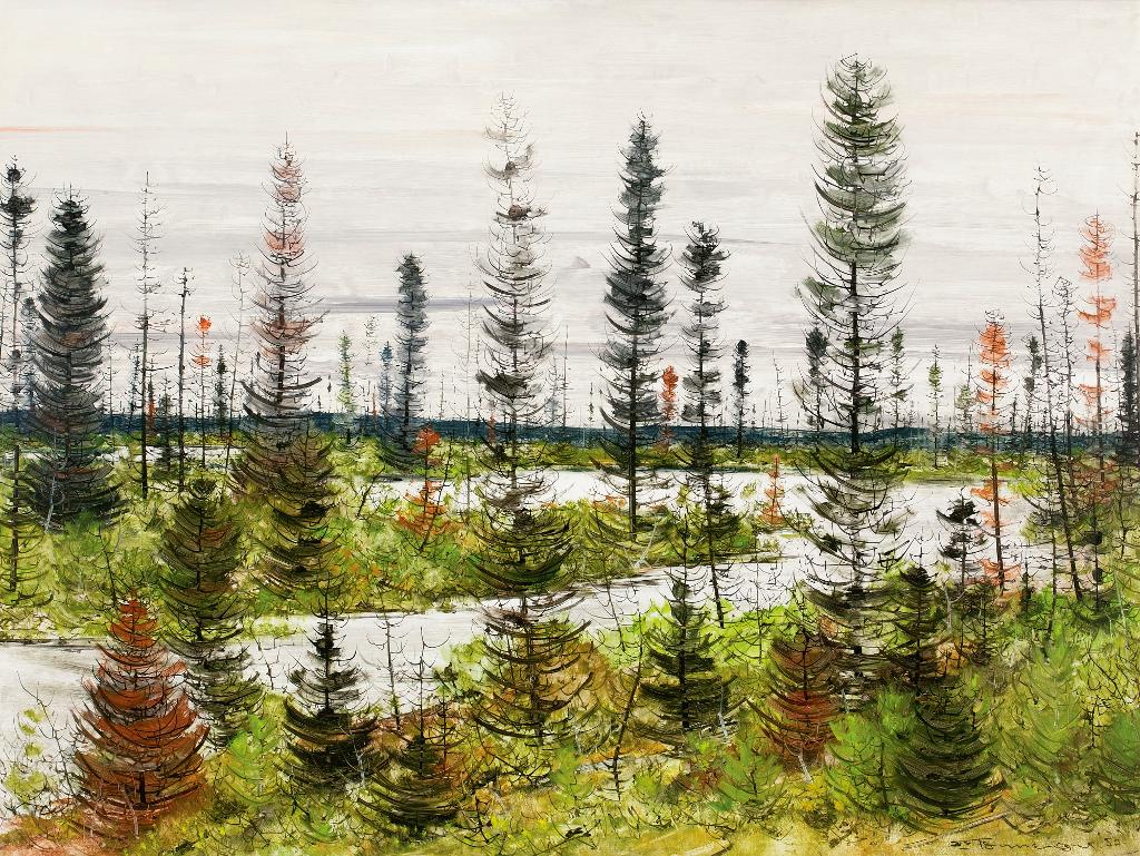 Jacques Godefroy de Tonnancour (1917-2005) - Black Spruce Country