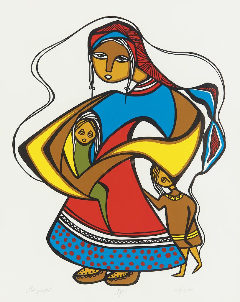Daphne Odjig (1919-2016) - Babysitter