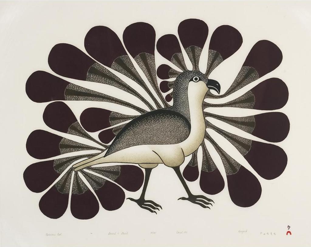 Kenojuak Ashevak (1927-2013) - Audacious Owl