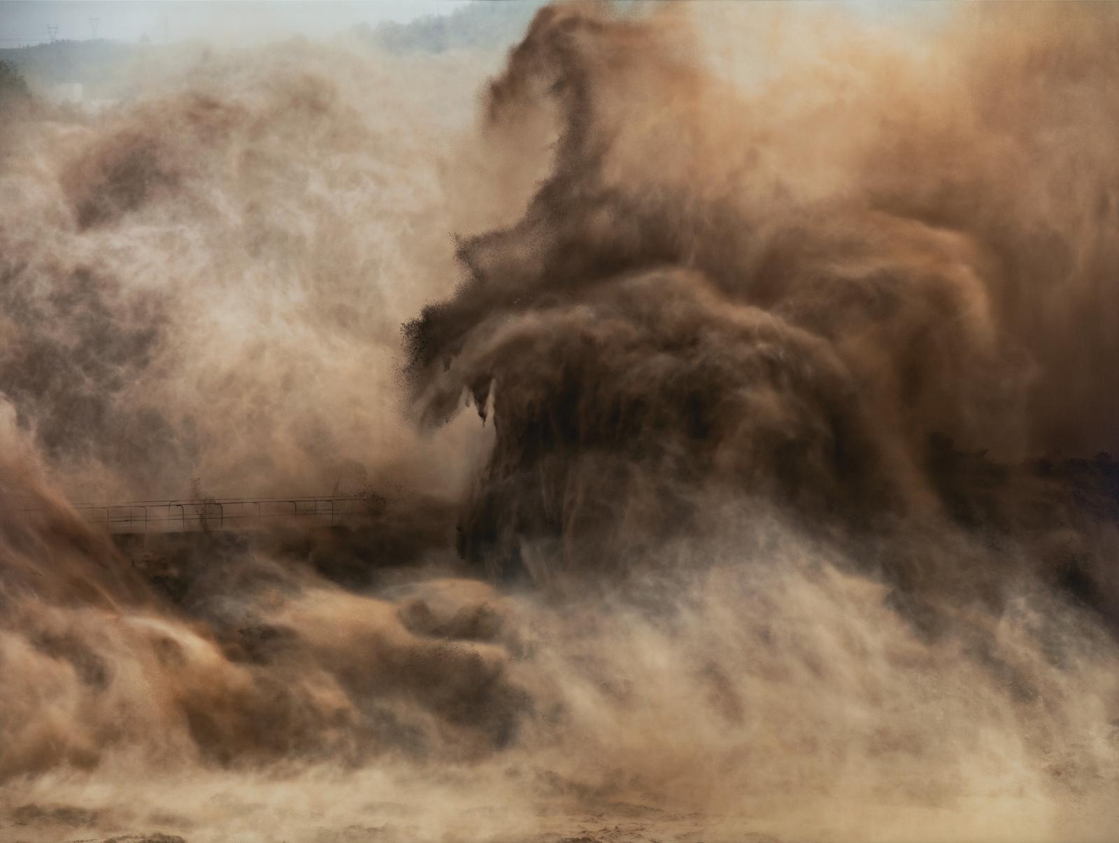 Edward Burtynsky (1955) - Xiaolangdi Dam, Yellow River, Henan Province, China, 2011