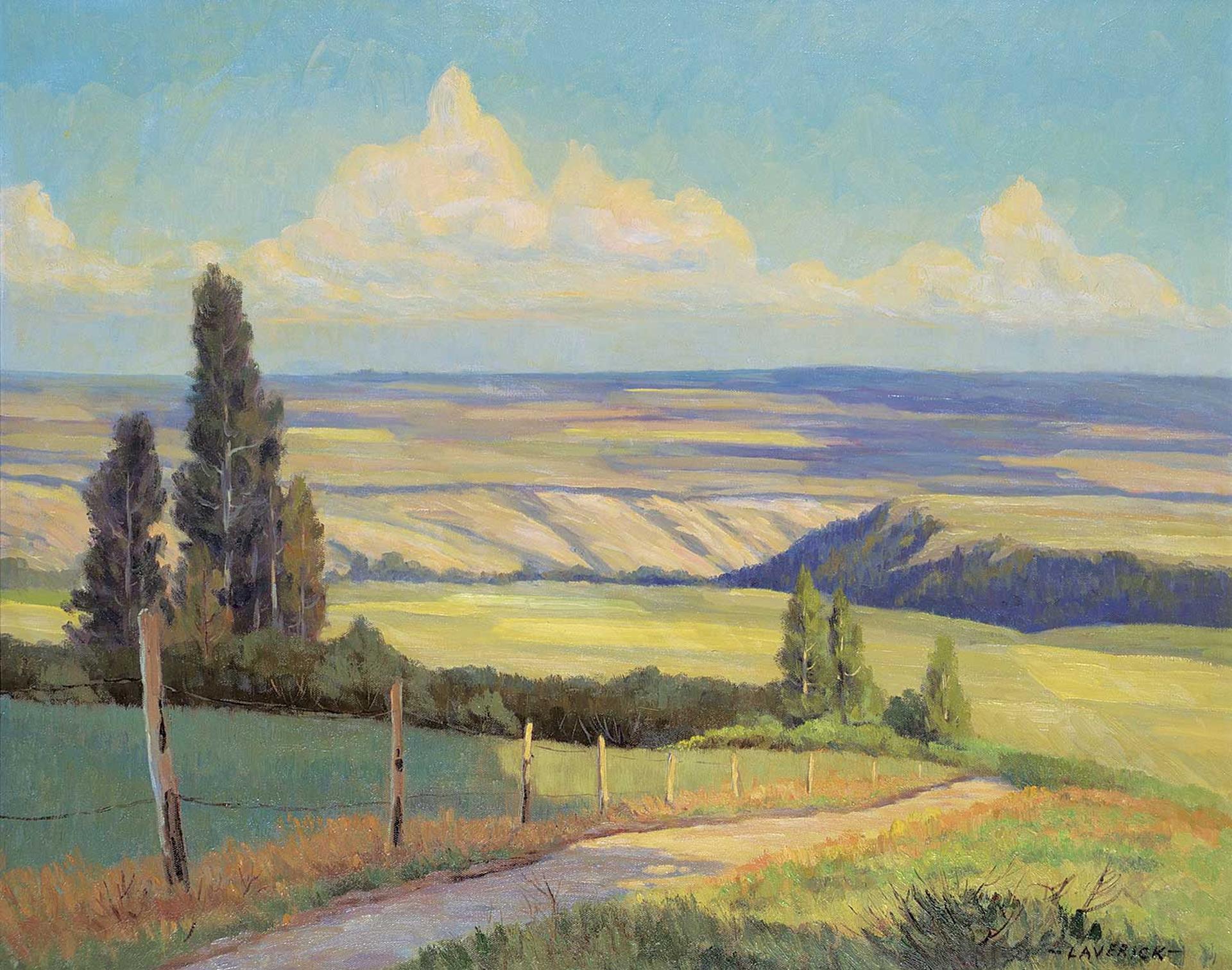 Lloyd C. Laverick (1914-1981) - Untitled - Soft Summer Sunday