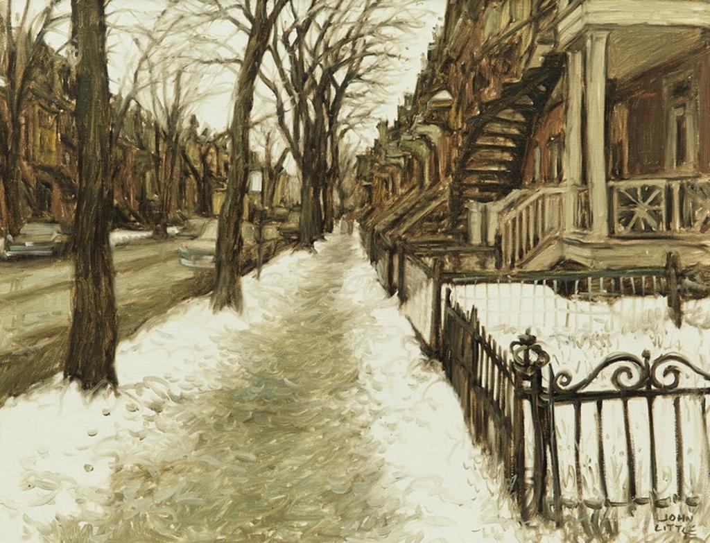 John Geoffrey Caruthers Little (1928-2024) - Les arbres de Rue Berri, Montreal