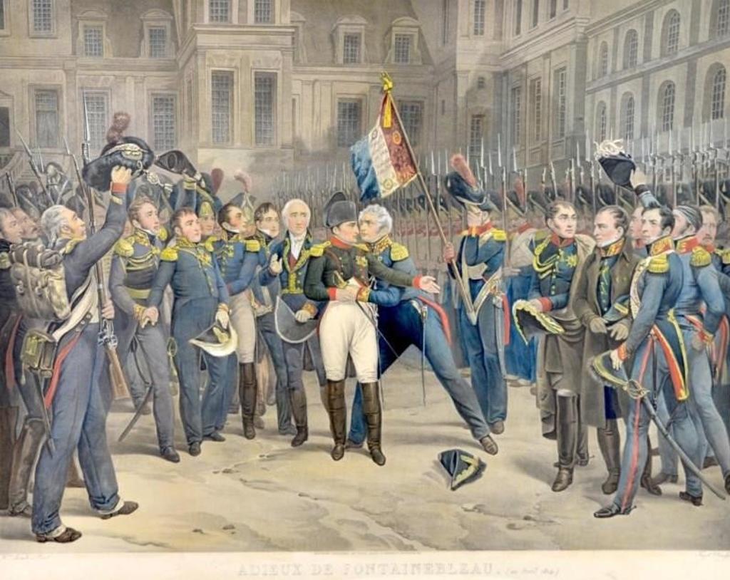Jean Pierre Marie Jazet French (1788-1871) - Adieux de Fontainebleu