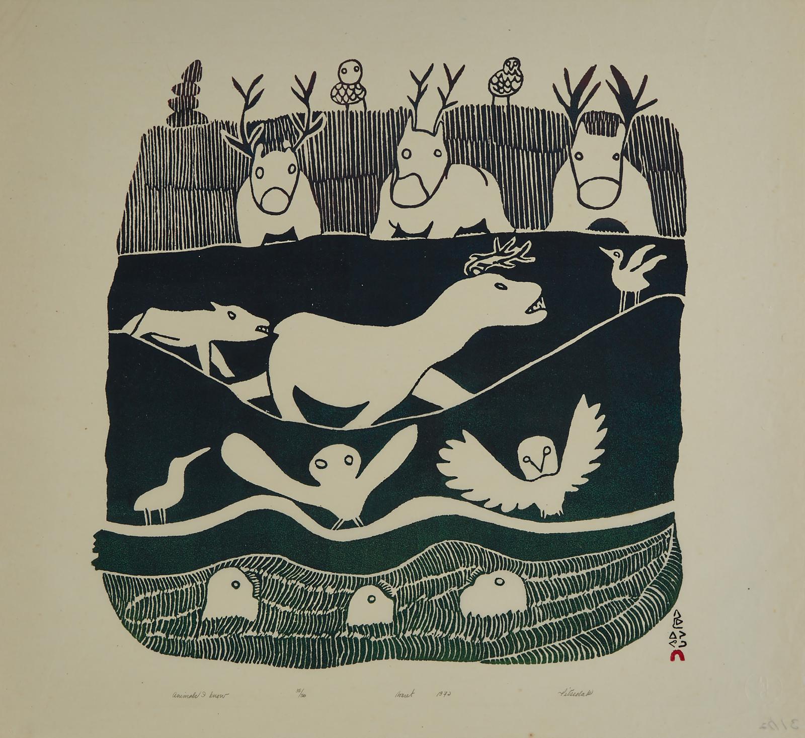 Pitseolak Ashoona (1904-1983) - Animals I Know