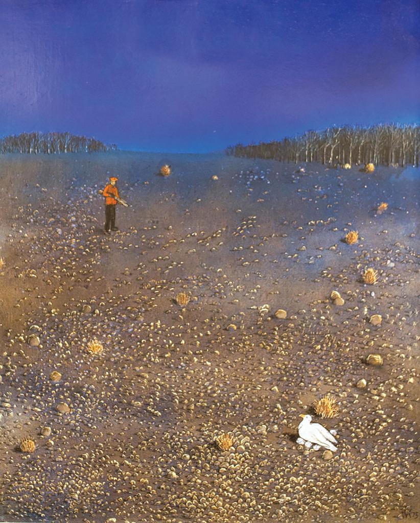 William Kurelek (1927-1977) - The Killing Instinct (Temptations in the Desert