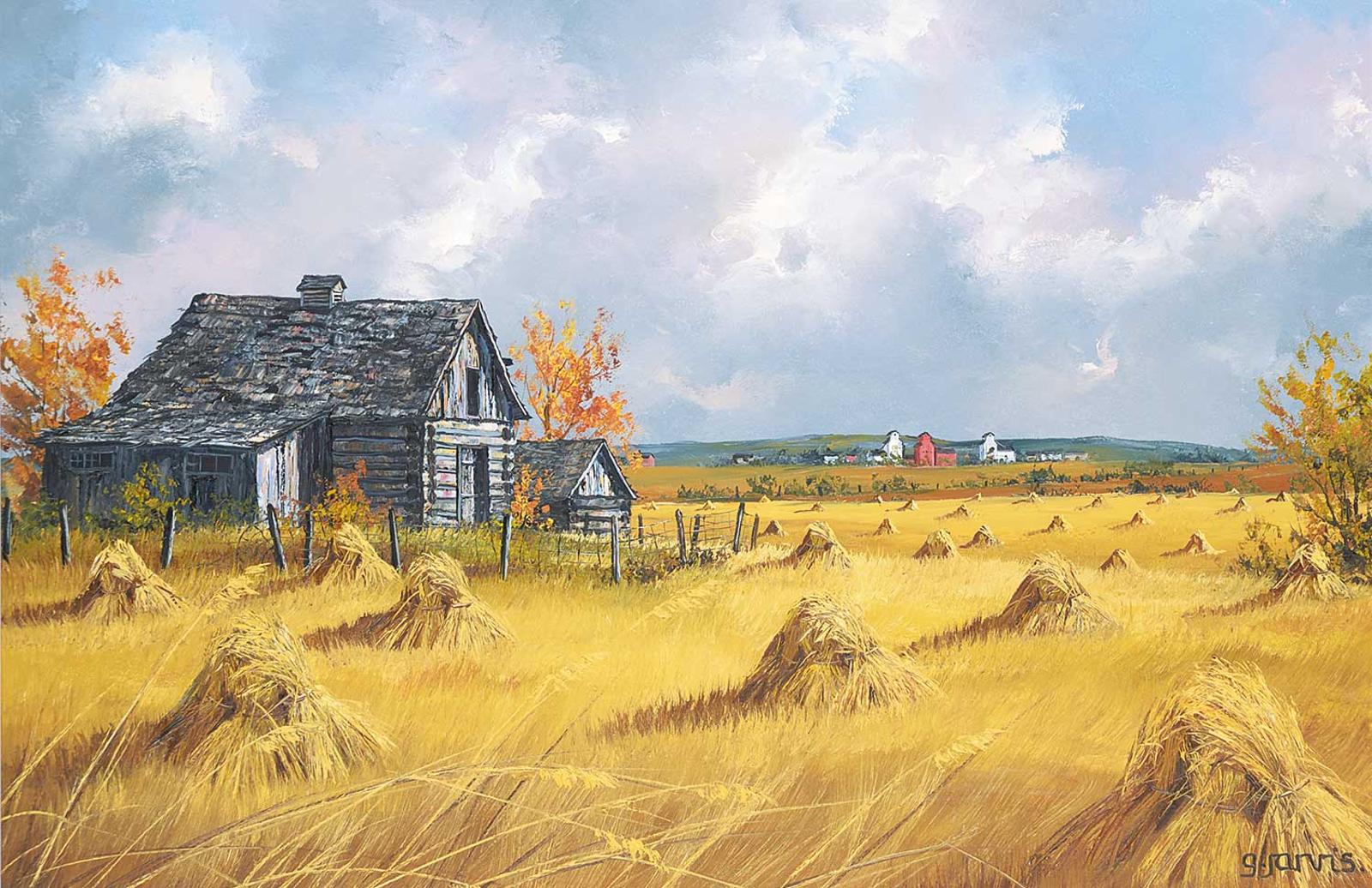 Georgia Jarvis (1944-1990) - Harvest Stooks