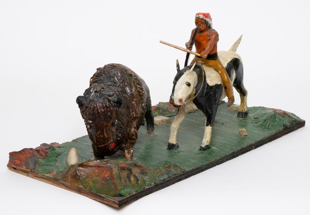 Fred Moulding (1894-1993) - Buffalo Hunt