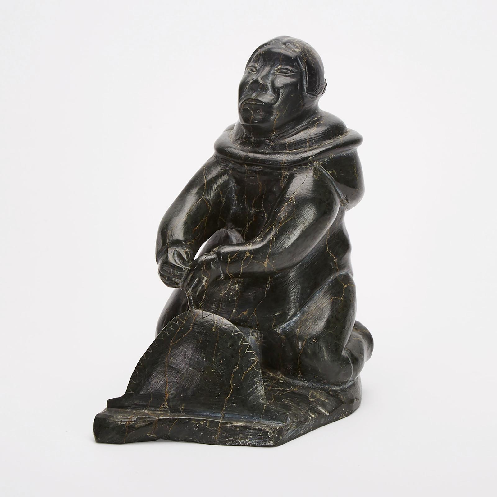 Noah Nowrakudluk (1916) - Woman Stretching A Skin