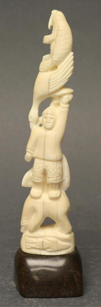 Leo Napayok (Rankin - -on stone base; with original Eskimo tag