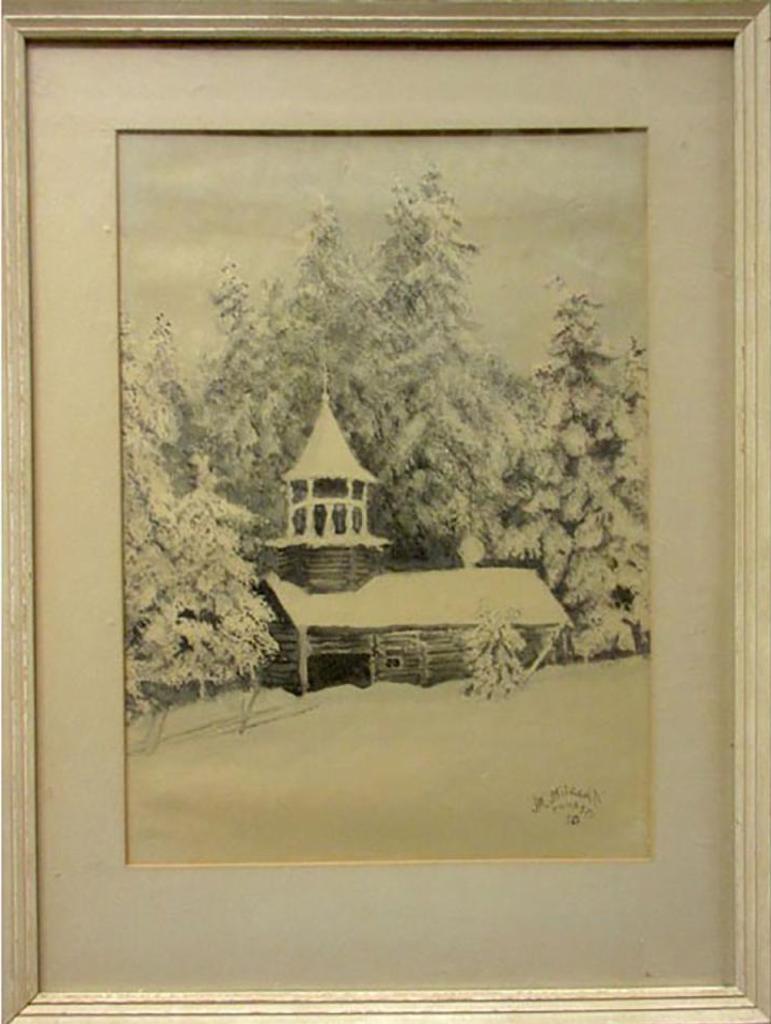 M. Miikkola - Log Tower In Winter