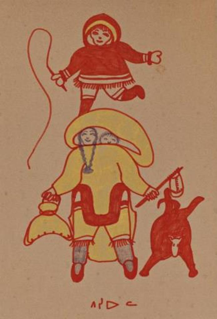 Pitseolak Ashoona (1904-1983) - Untitled (Summer Travellers), ca. 1970-73