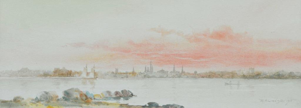 Robert Henry Lindsay (1868-1938) - Dusk Along the St Lawrence