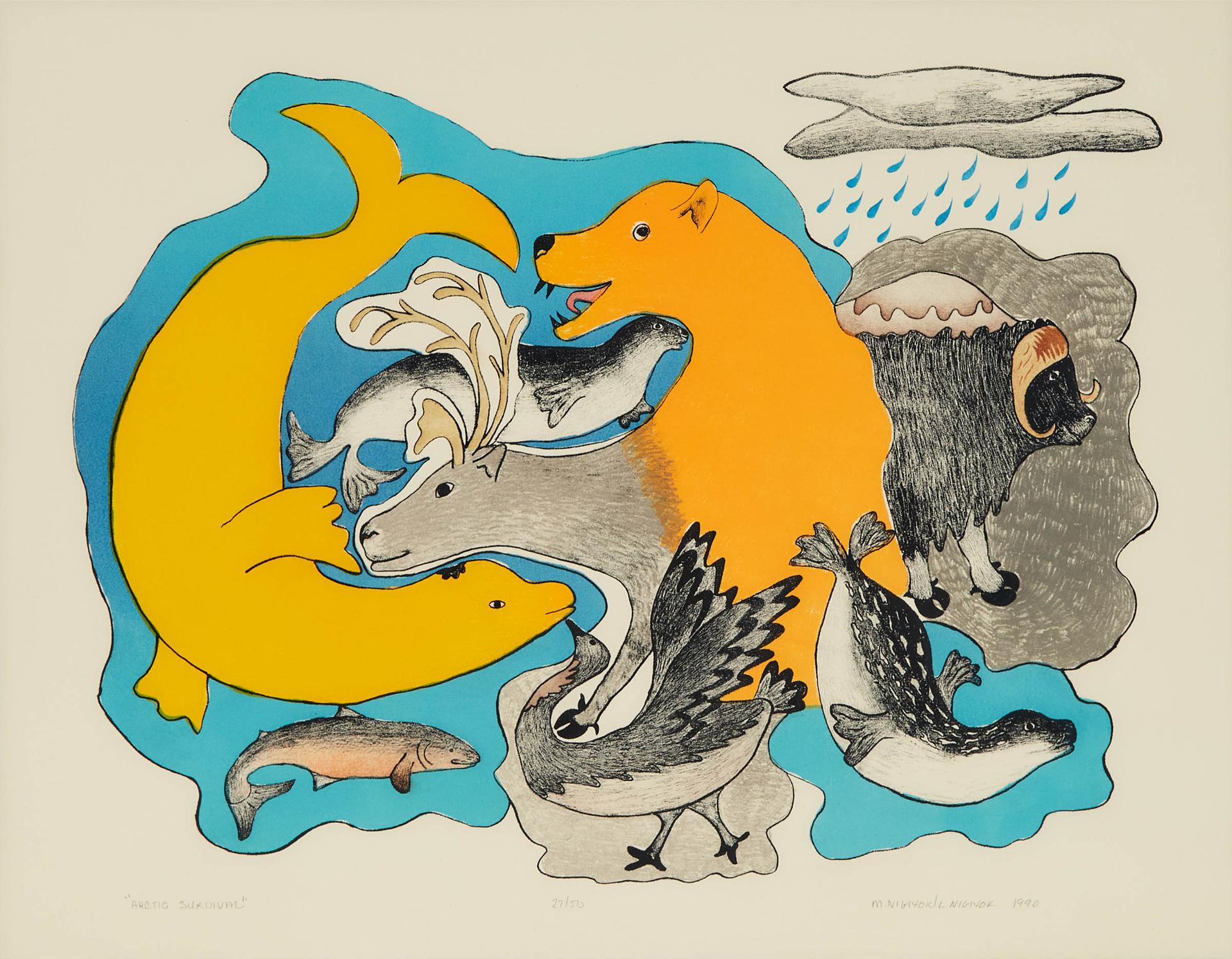 Mabel Nigiyok (1938) - Arctic Survival, 1990