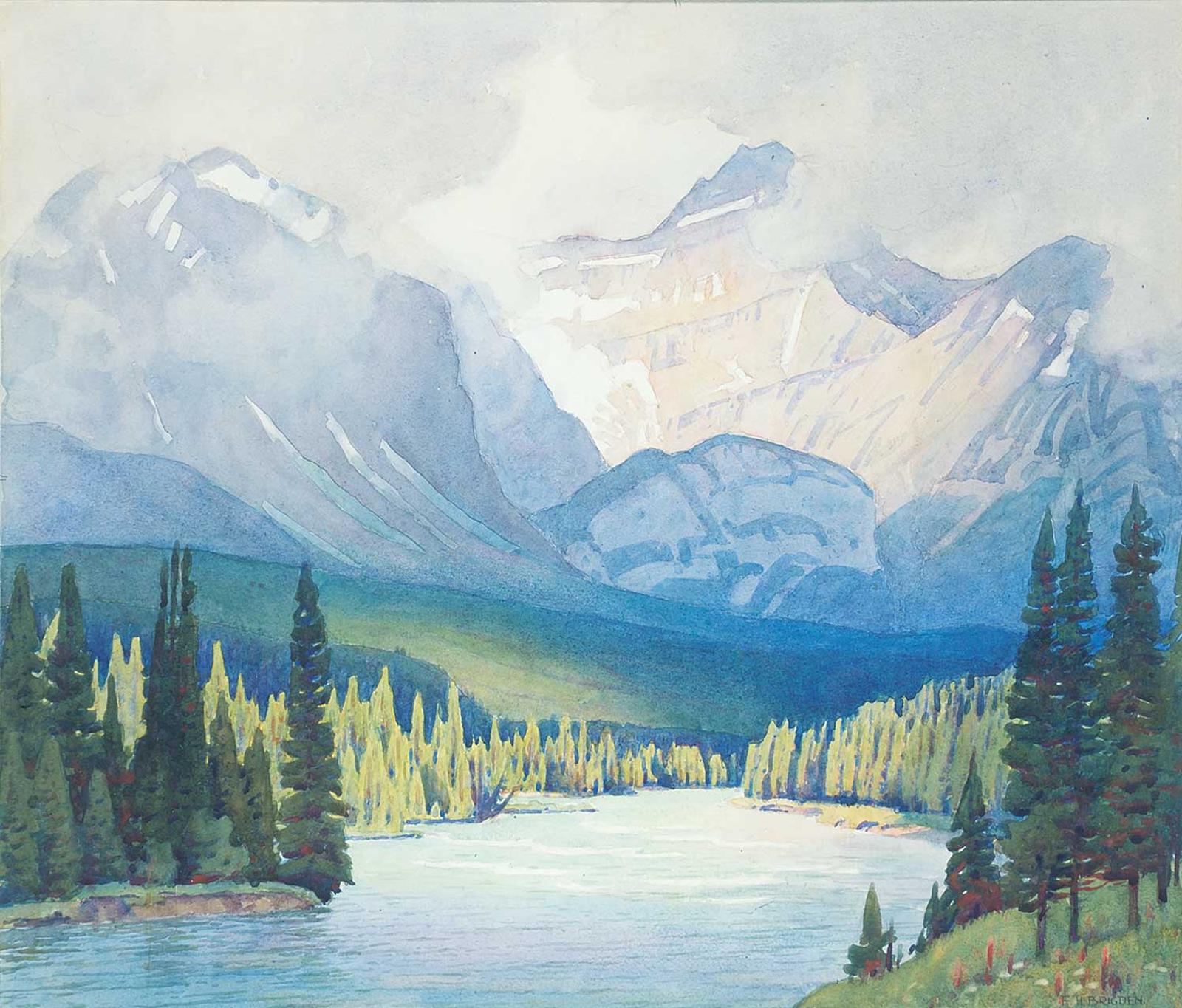 Frederick Henry Brigden (1871-1956) - Mountains and River