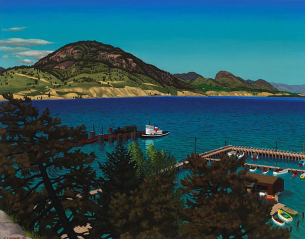 Edward John (E. J.) Hughes (1913-2007) - Okanagan Lake at Penticton