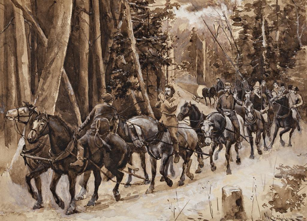 William M. Cruikshank (1849-1922) - Hauling the Mast