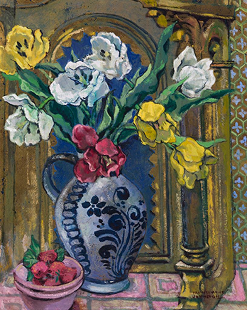 Frances Anne Johnston (1910-1987) - Tulips and Strawberries
