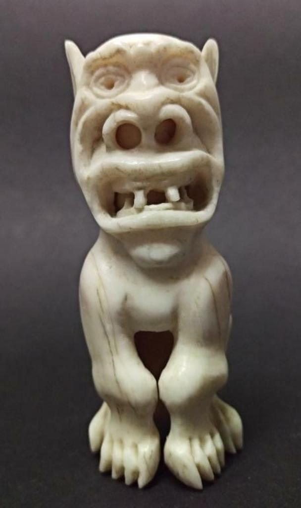Ole Kreutzmann (1898-1983) - Tupilak, Spirit Carving Erkigklek Erqqilik Spirit, c.1930-1950