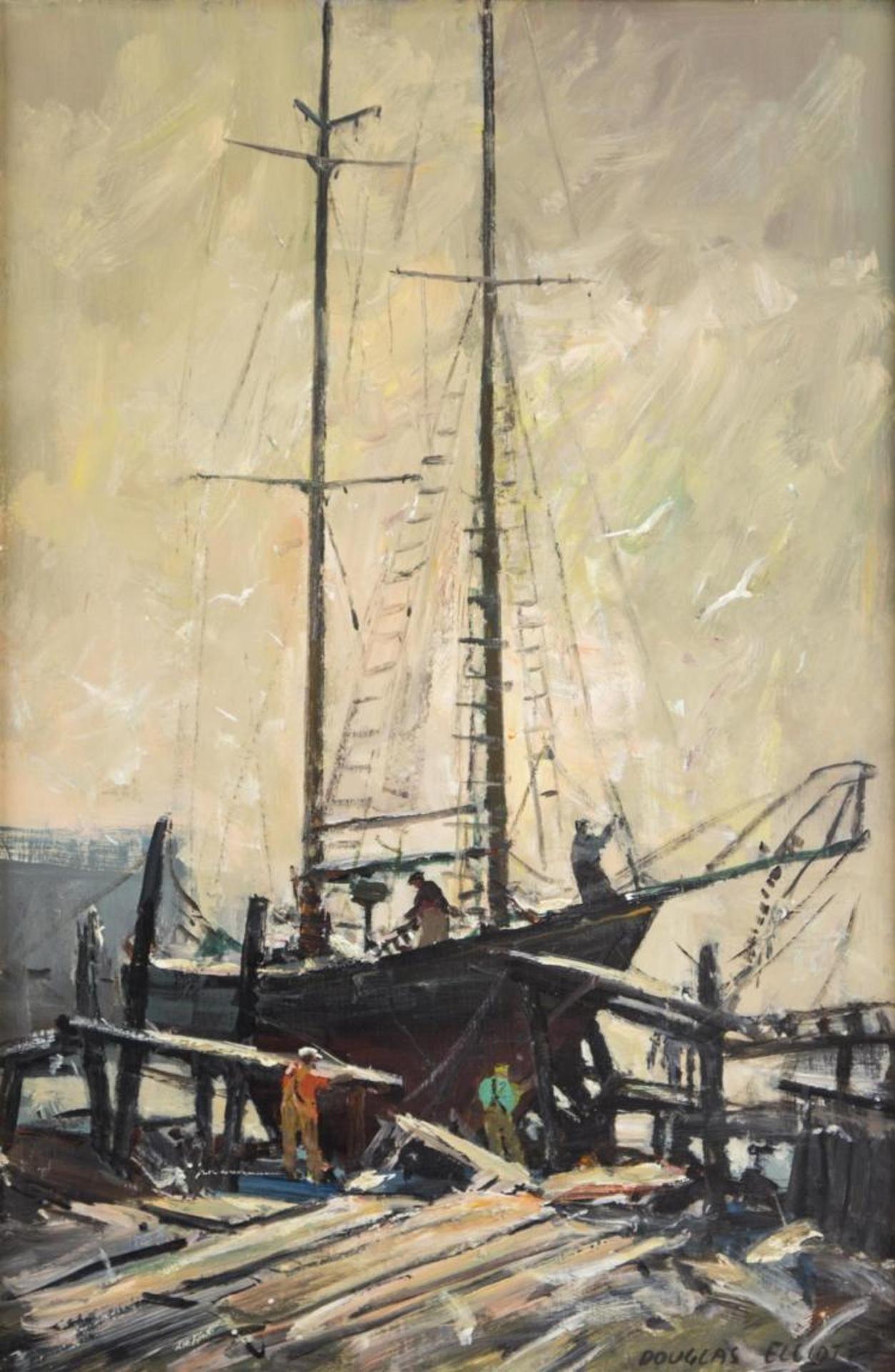 Douglas Ferfguson Elliott (1916-2012) - The Jaguar Ashore