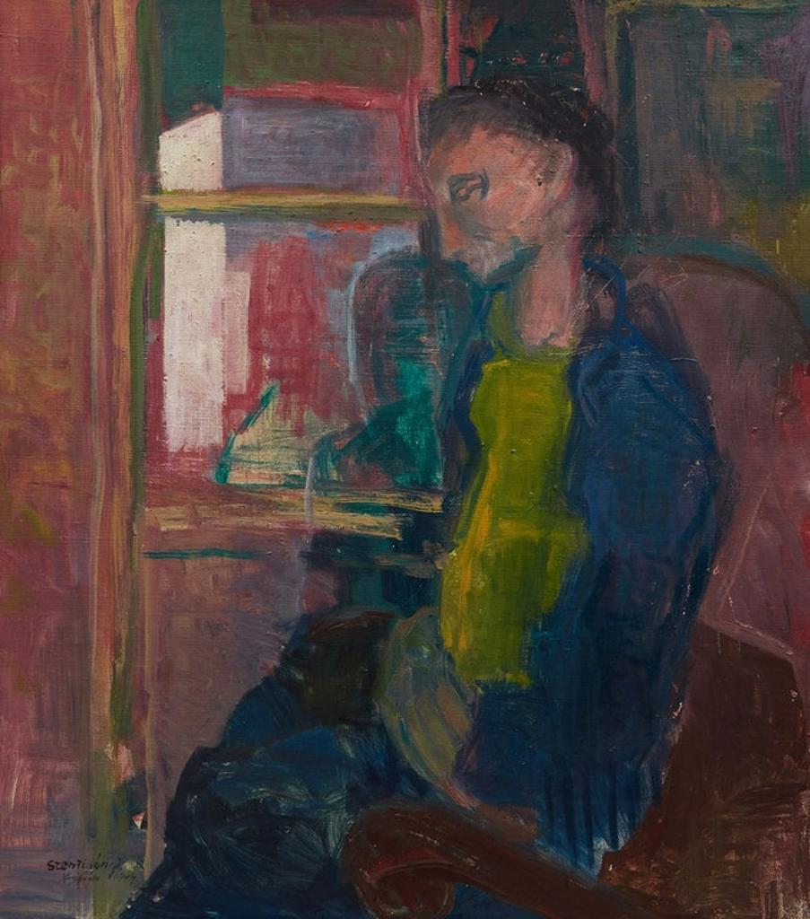 Lajos Szentiványi (1909-1973) - Woman with Bible