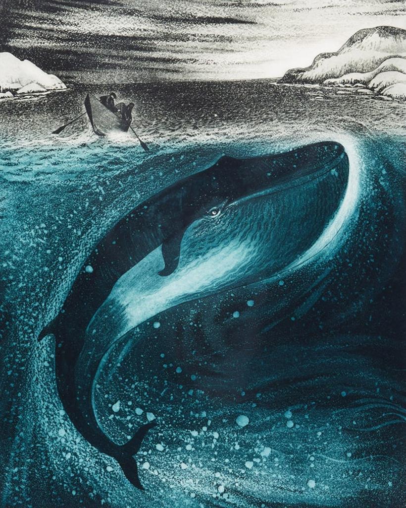 David Lloyd Blackwood (1941-2022) - Young Whale in Greenspond Tickle