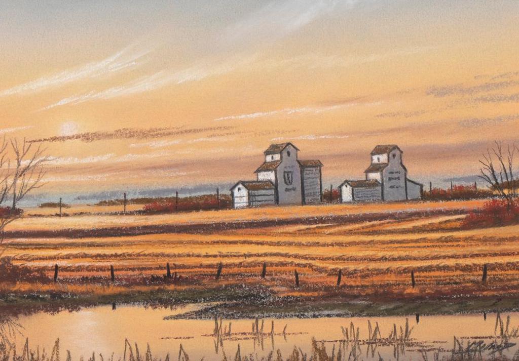 Bob Millard (1947-2014) - Untitled - Prairie Town