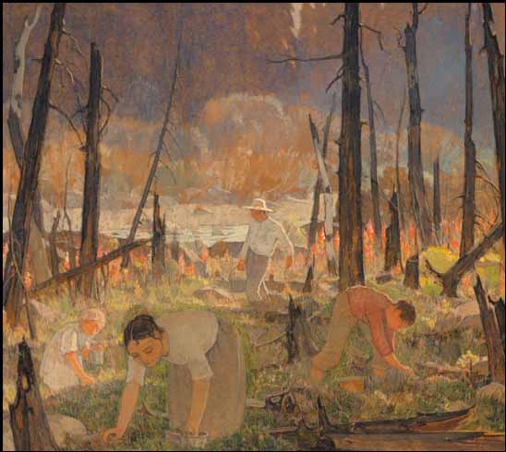 Clarence Alphonse Gagnon (1881-1942) - Blueberry Picking