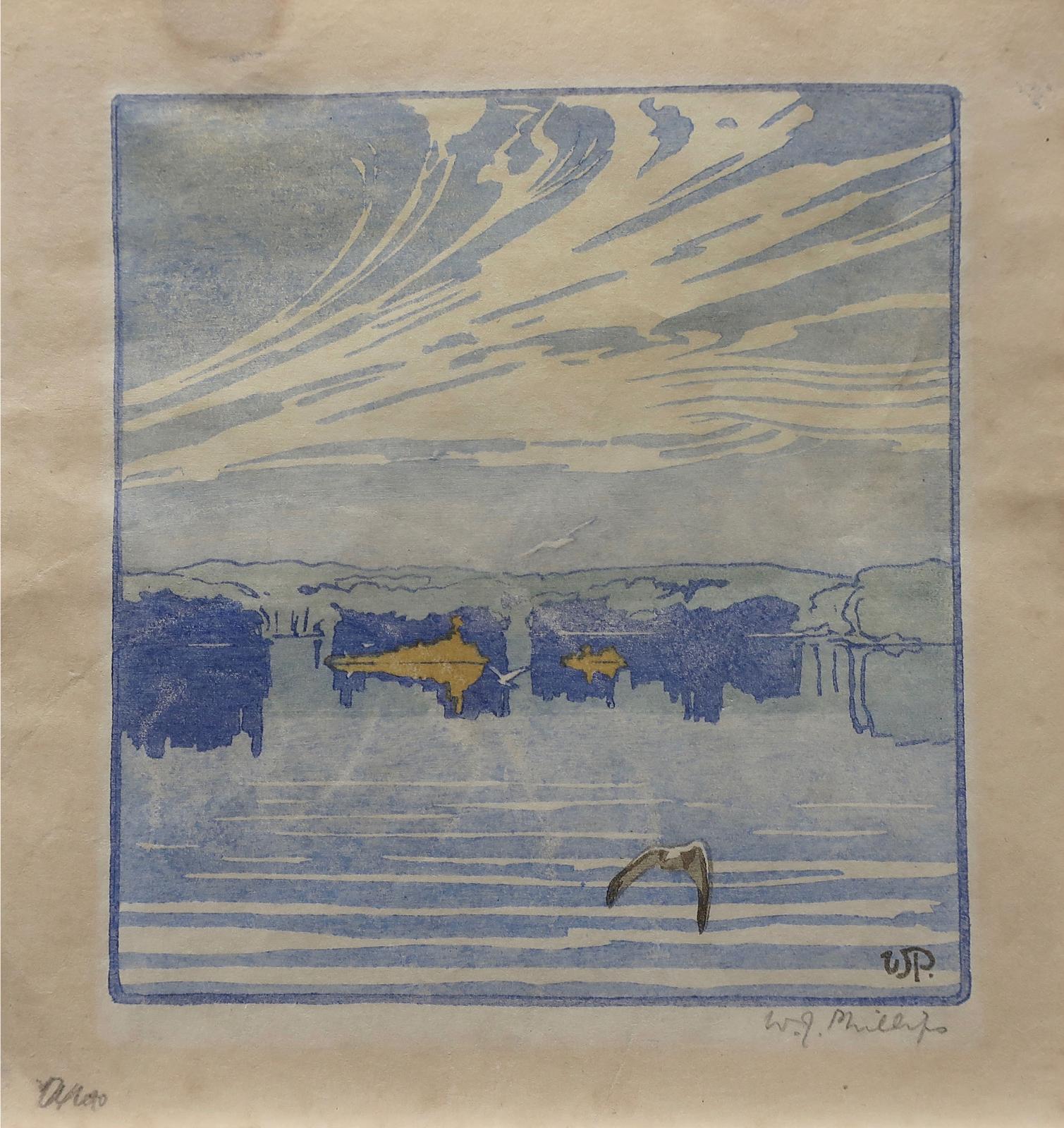 Walter Joseph (W.J.) Phillips (1884-1963) - THE LAKE, 1918