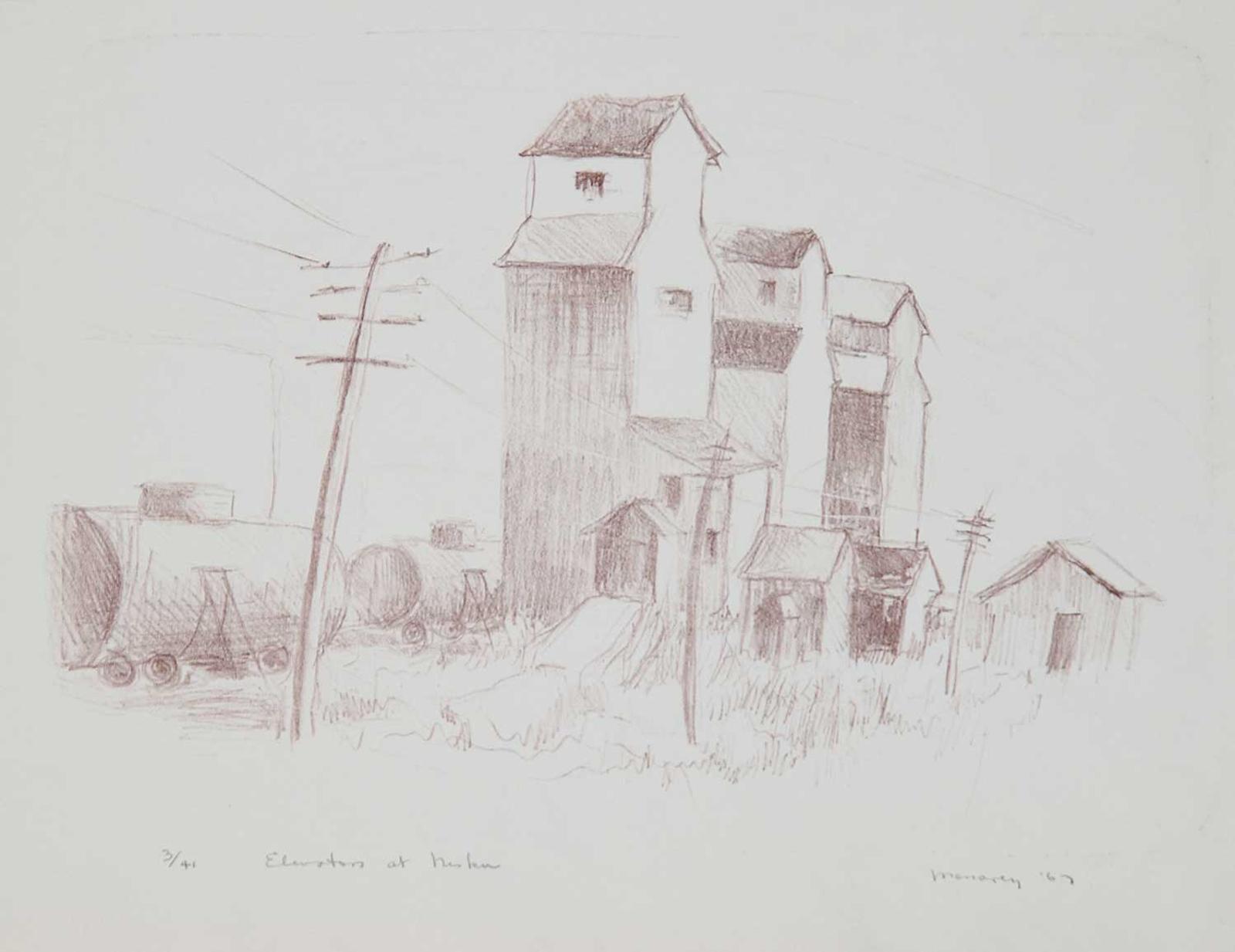 Thelma Alberta Manarey (1913-1984) - Elevators at Nisku #3/41