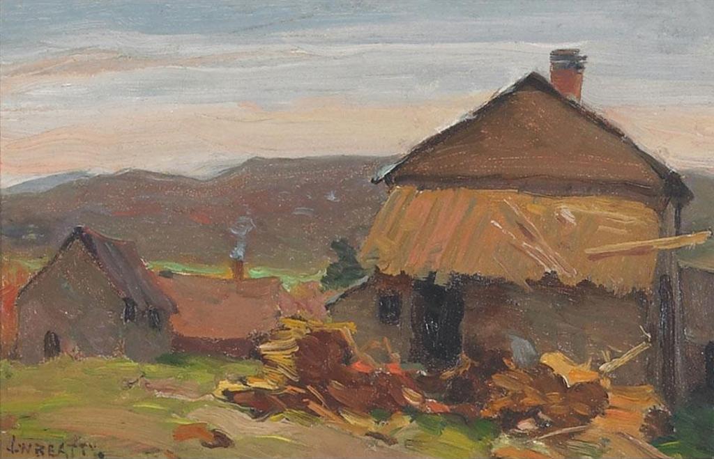 John William (J.W.) Beatty (1869-1941) - Small Village In The Countryside
