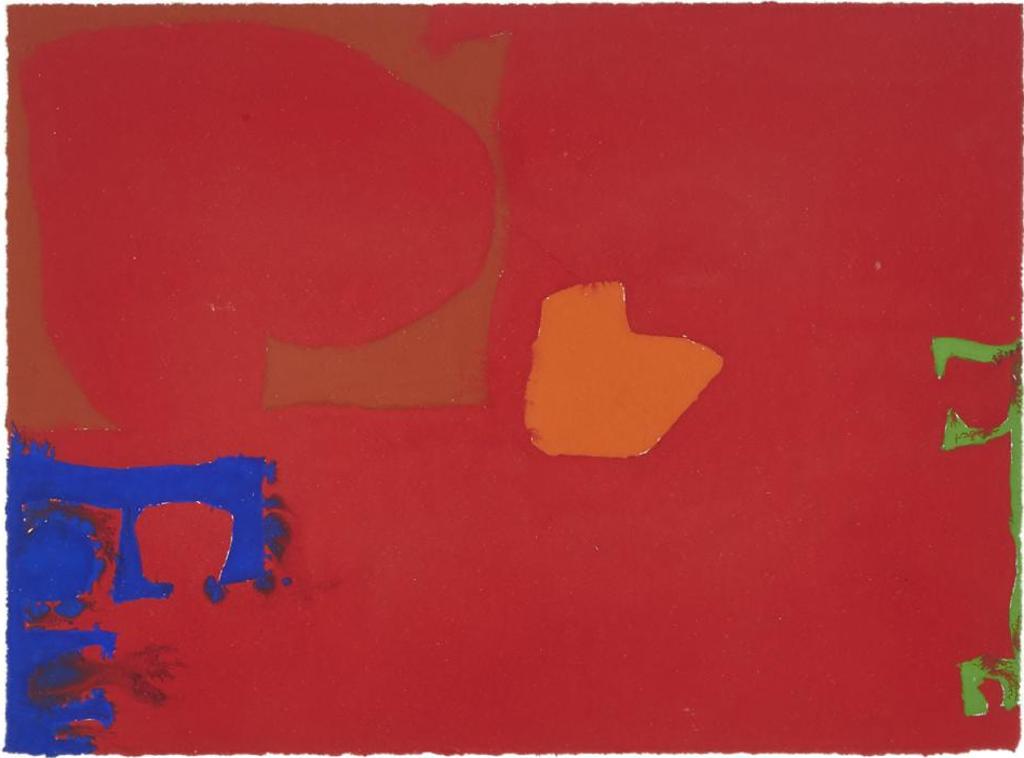 Patrick Heron (1920-1999) - Ultramarine, Sienna, Orange And Emerald In Cadmium, July, 1970