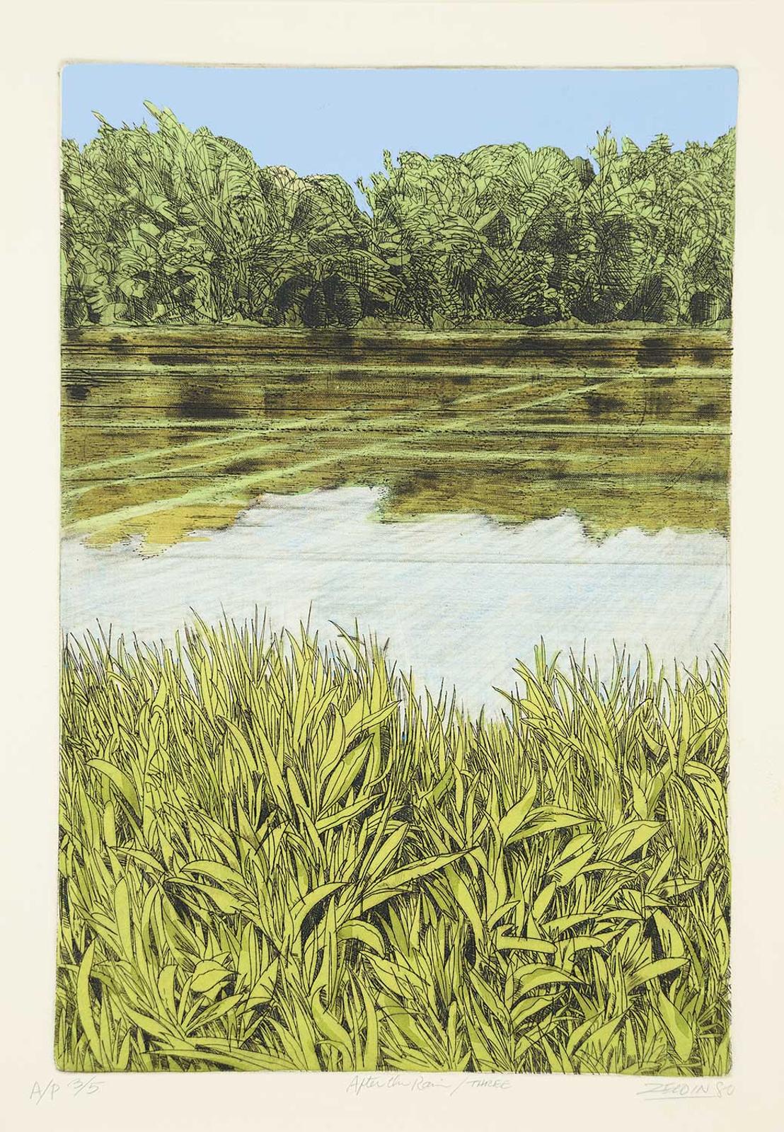 Gerald Zeldin (1943-2010) - After the Rain/Three #AP3/5