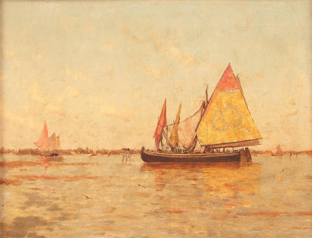 William Blackman - Harbour Scene