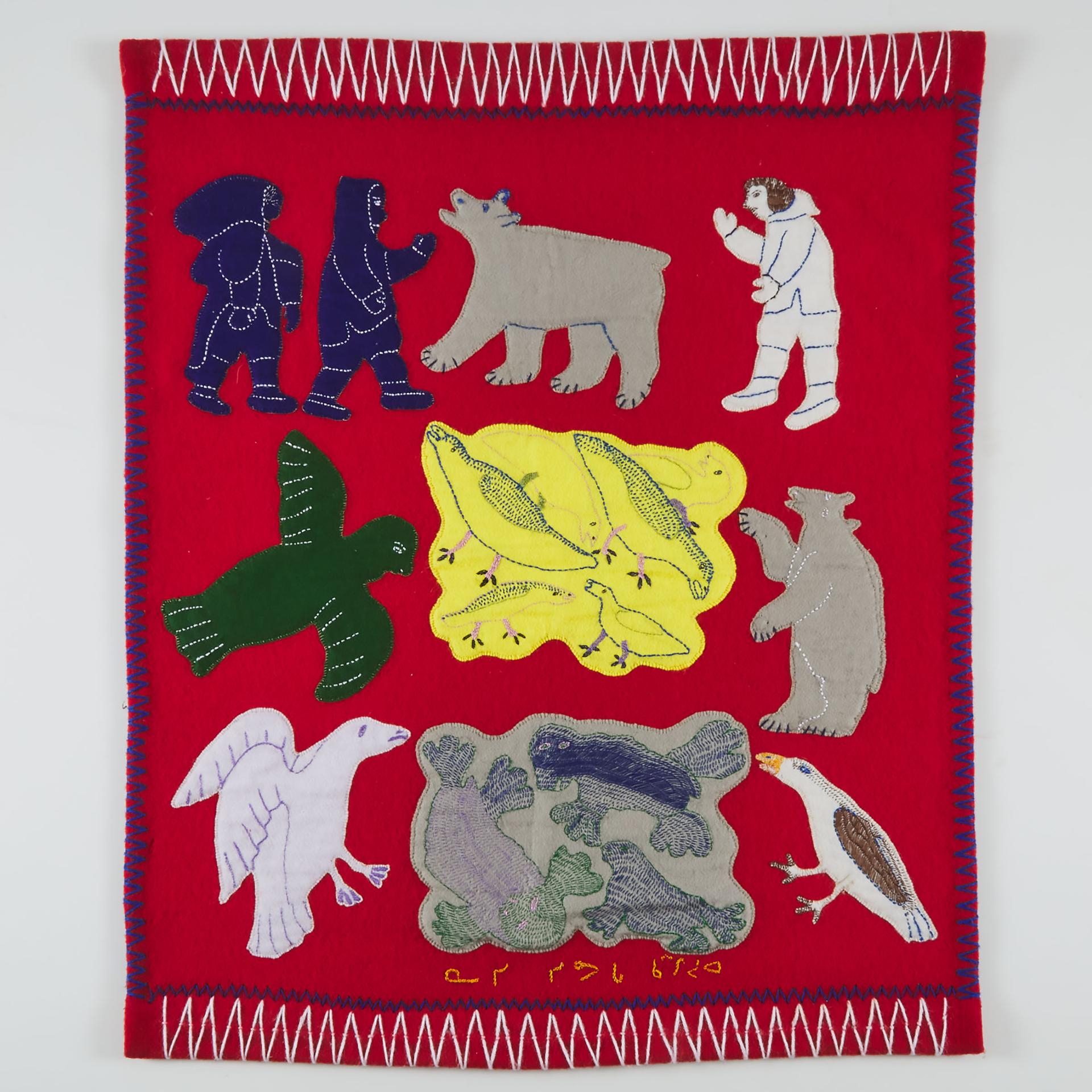 Nancy Kangeryuaq Sevoga (1936) - Untitled (Composition)
