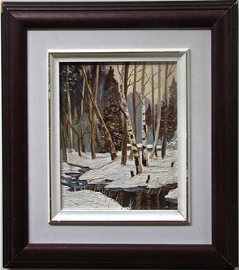 Patrick Morris Hickman (1946-1946) - Dark Stream; Winter Scene