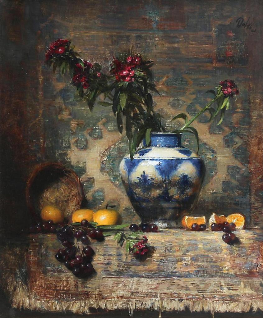 David A. Leffel (1931) - Sweet William And Oranges; 1986