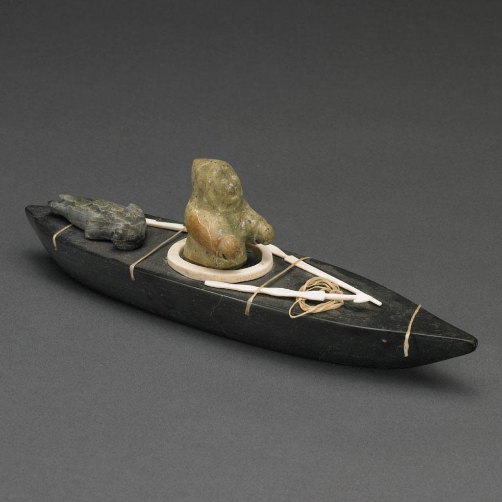 Simeonie Amagoalik (1933-2011) - Hunter In A Kayak