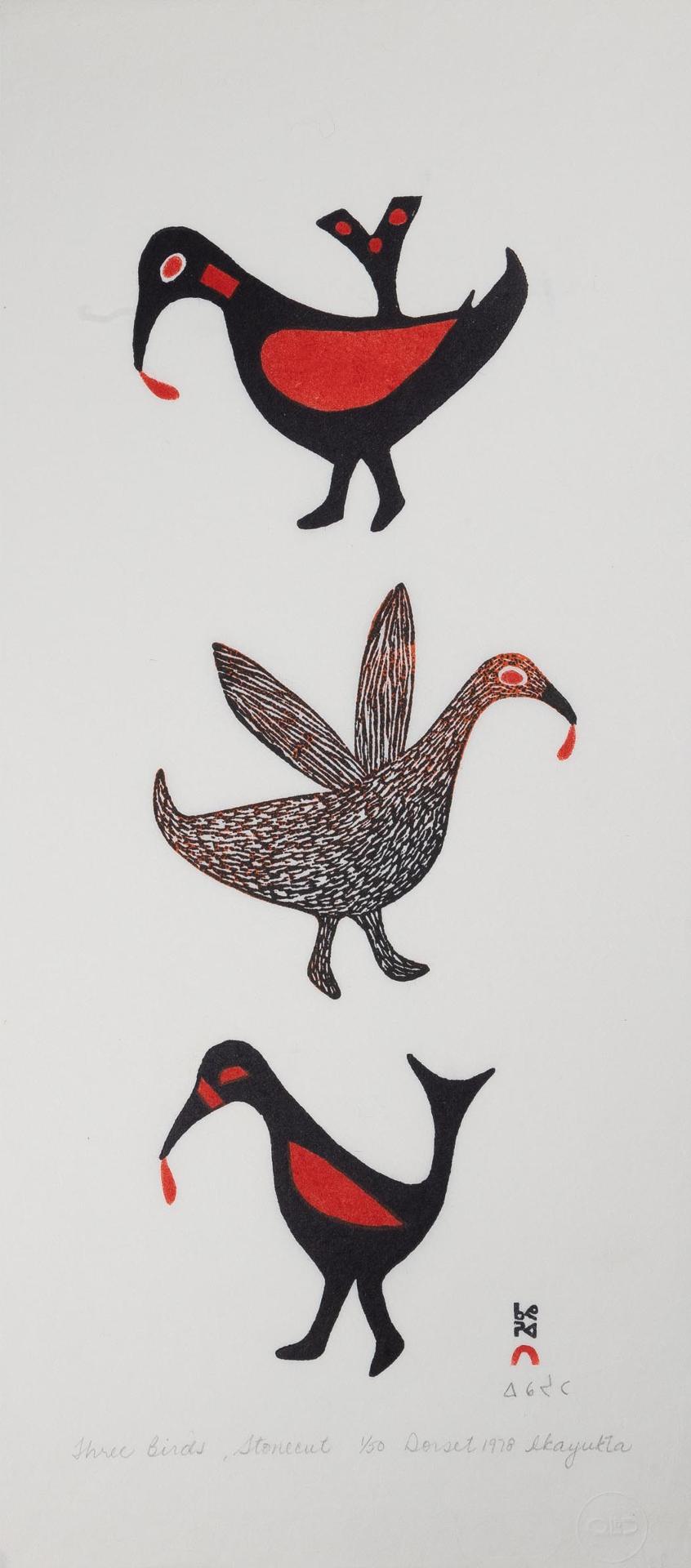 Ikayukta Tunnillie (1911-1980) - Three Birds, 1978