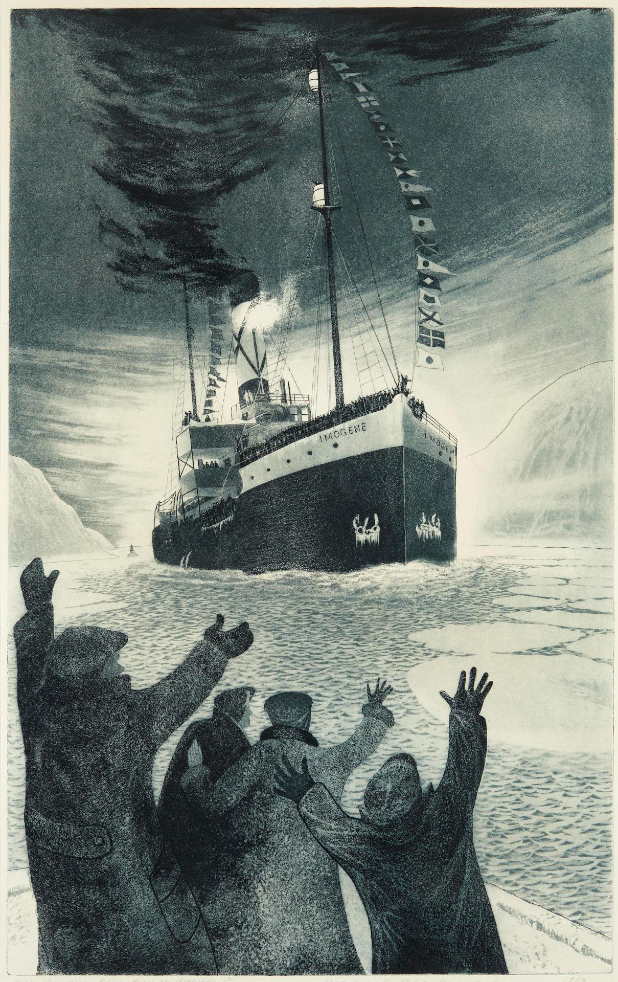 David Lloyd Blackwood (1941-2022) - SS Imogene home from the Icefields